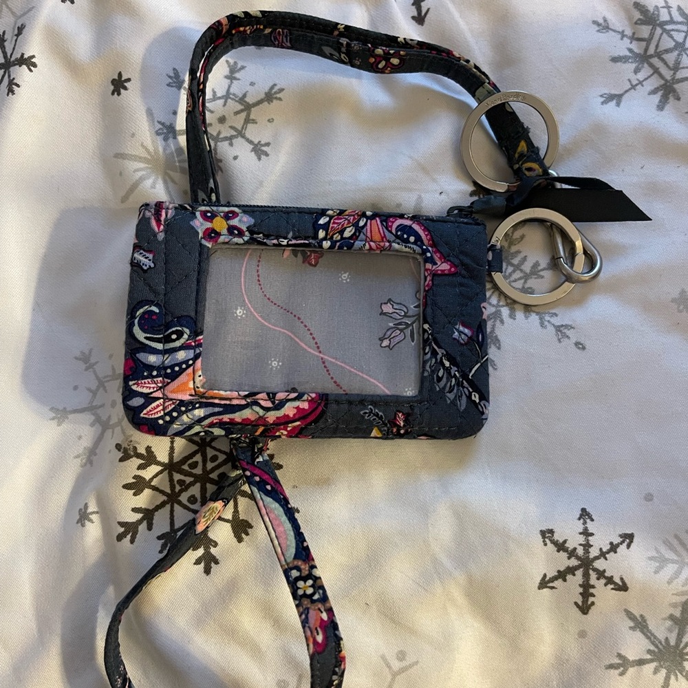 Vera Bradley lanyard and wallet
